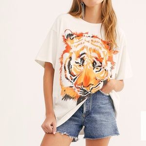 Free people tiger graphic tee